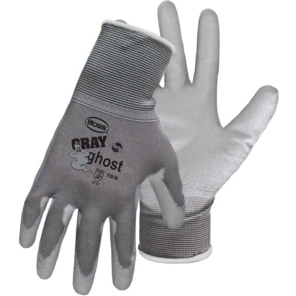 Seamless Knit Nylon Glove with Polyurethane Coated Grip on Palm & Fingers