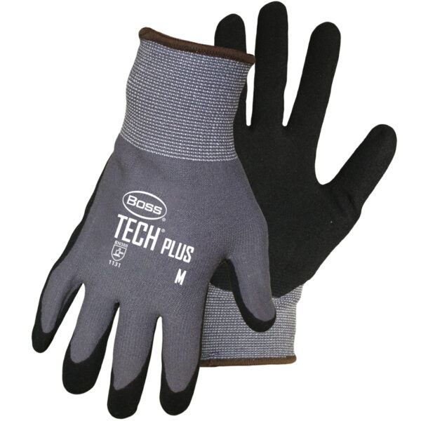 Seamless Knit Nylon Glove with Premium Nitrile Coated MicroSurface Grip on Palm & Fingers