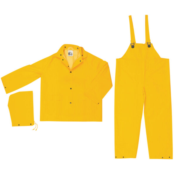 3 Piece Yellow Waterproof Rain Suit