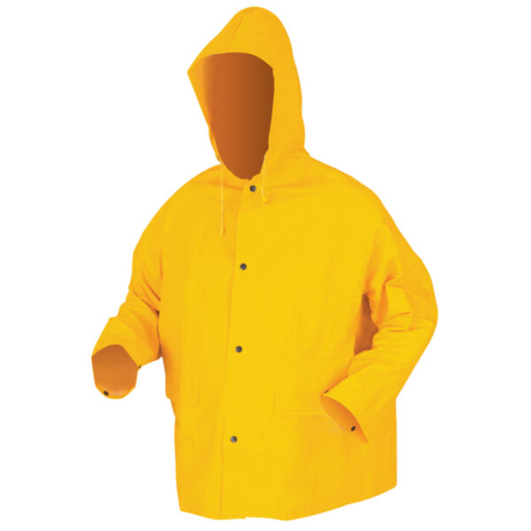 Yellow Waterproof PVC Rain Jacket