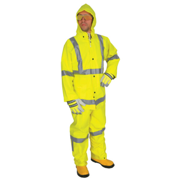 ANSI 107 Class 3 Hi-Vis Waterproof Rain Suit