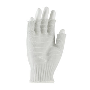 Seamless Knit PolyKor® Blended Antimicrobial Glove with Silagrip Coating on Palm - Half-Finger