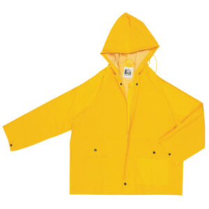 Yellow Waterproof PVC Rain Jacket