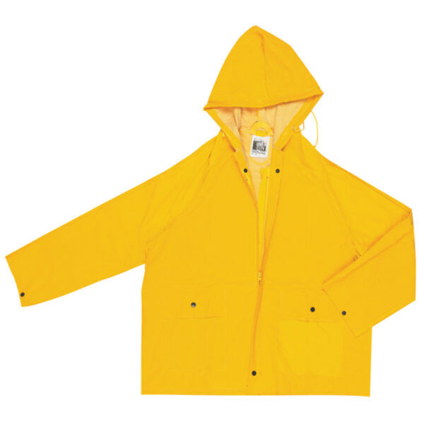 Yellow Waterproof PVC Rain Jacket