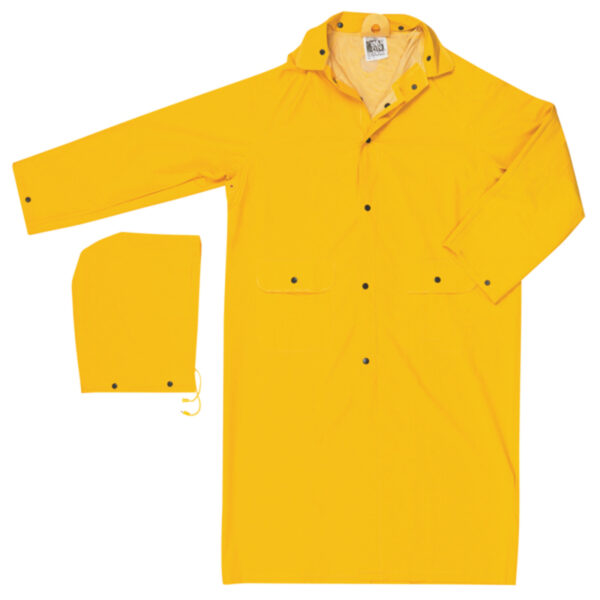 Yellow Waterproof PVC Rain Coat