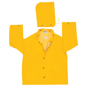 Yellow Waterproof PVC Rain Jacket
