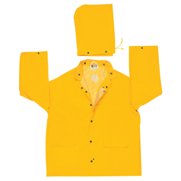 Yellow Waterproof PVC Rain Jacket
