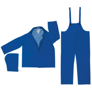 3 Piece Blue Waterproof Rain Suit