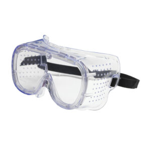 Direct Vent Goggle with Clear Blue Body, Clear Lens and Anti-Scratch Coating