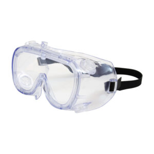 Indirect Vent Goggle with Clear Blue Body, Clear Lens and Anti-Scratch Coating
