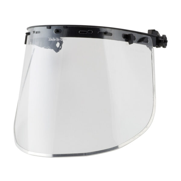 Plastic Face Shield Bracket for Cap Style Hard Hats with Universal Slots