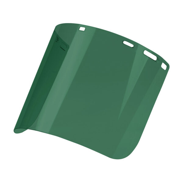 Uncoated Polycarbonate Safety Visor - Dark Green Tint