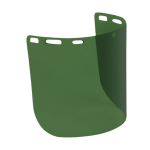 Uncoated Polycarbonate Safety Visor - Dark Green Tint