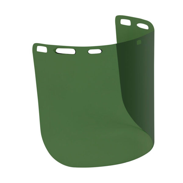 Uncoated Polycarbonate Safety Visor - Dark Green Tint