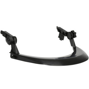 Short Brim Style Face Shield Bracket, Plastic, Slot Mount