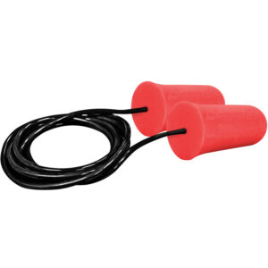 Tapered Disposable Soft Polyurethane Foam Corded Ear Plugs - NRR 32
