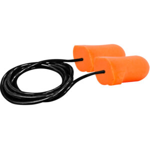 T-Shape Disposable Soft Polyurethane Foam Corded Ear Plugs - NRR 32