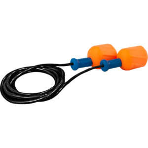 Disposable Soft Polyurethane Foam Corded Ear Plugs - NRR 30