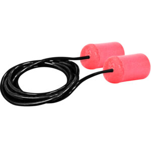 Disposable Soft Polyurethane Foam Corded Ear Plugs - NRR 30