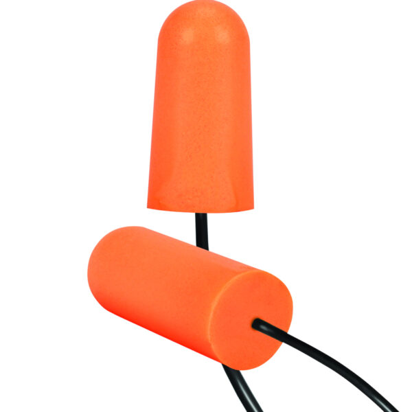 Disposable Soft Polyurethane Foam Corded Ear Plugs - NRR 33
