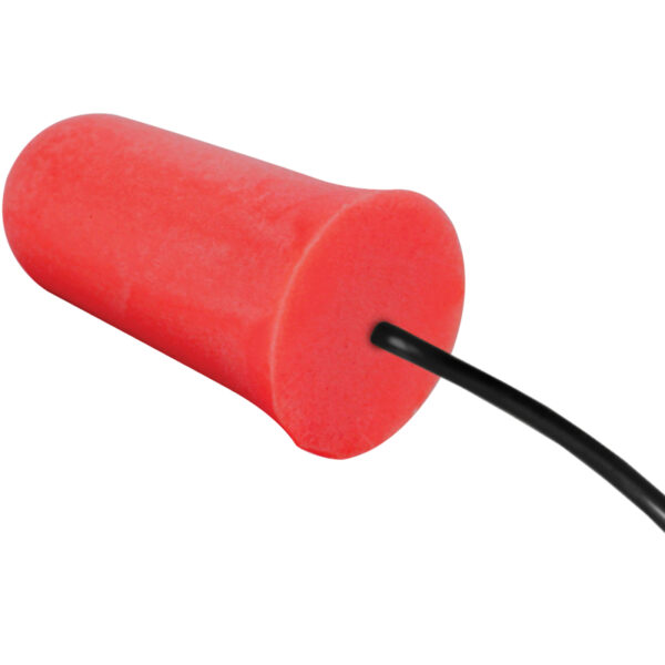 Disposable Soft Polyurethane Foam Corded Ear Plugs - NRR 33