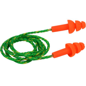 Reusable TPR Corded Ear Plugs - NRR 25