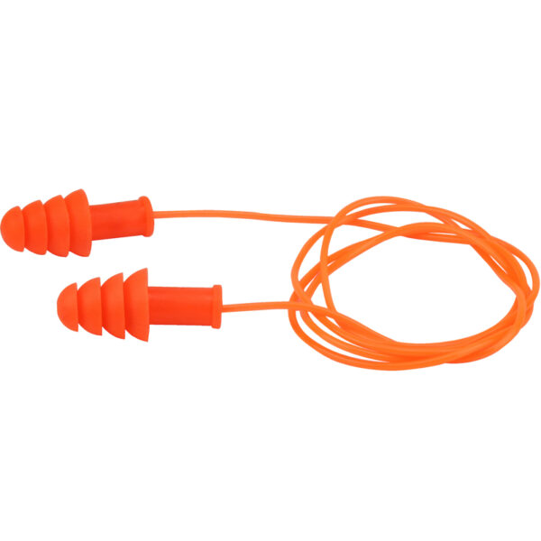 Reusable TPR Corded Ear Plugs - NRR 27