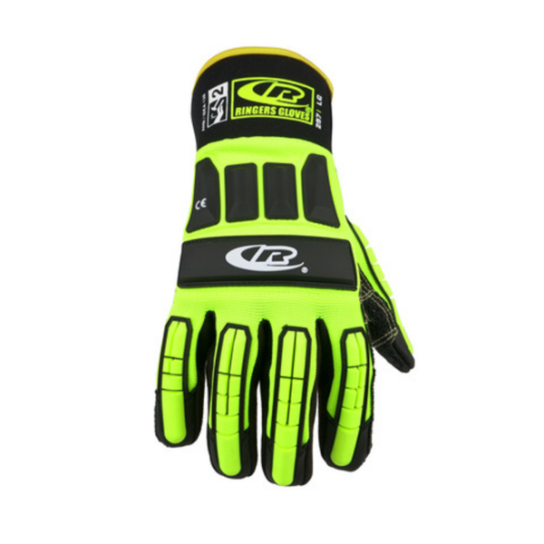Heavy-duty impact protection gloves, ensuring hand safety with added cut resistance