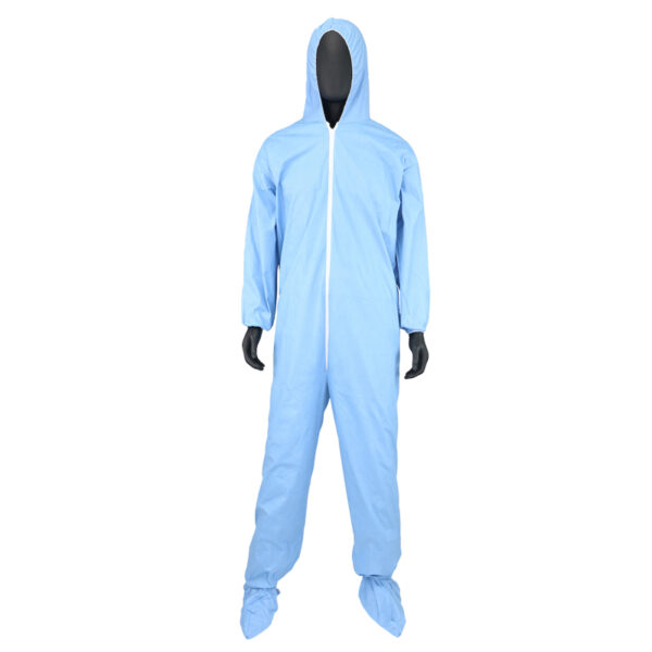 Posi-Wear Flame Resistant Coverall Hood, Boot, Elastic Wrist & Ankle, 80 gsm