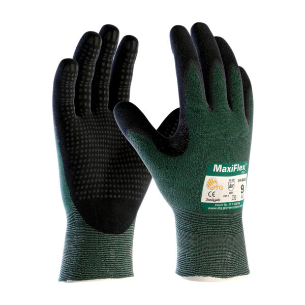 Seamless Knit Engineered Yarn Glove with Premium Nitrile Coated MicroFoam Grip on Palm & Fingers and Micro Dot Palm - Touchscreen Compatible - Vend-Ready