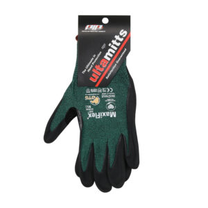 Seamless Knit Engineered Yarn Glove with Premium Nitrile Coated MicroFoam Grip on Palm & Fingers - Tagged
