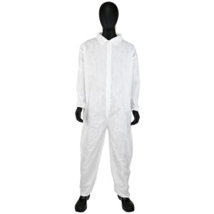 PE Laminate Coverall with Elastic Wrist & Ankle, 47 gsm