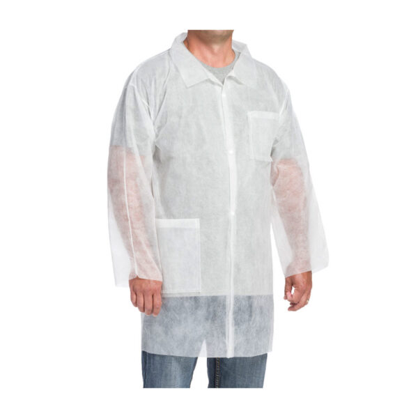 Standard Weight 20GSM SBP Lab Coat - 2 pockets