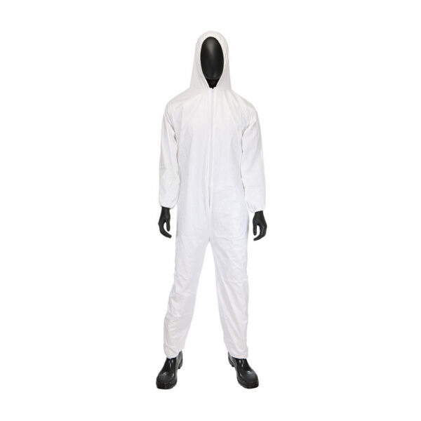 Microporous Coverall with Hood, Elastic Wrist & Ankle 47 gsm