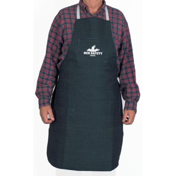Blue Denim Apron with Pockets