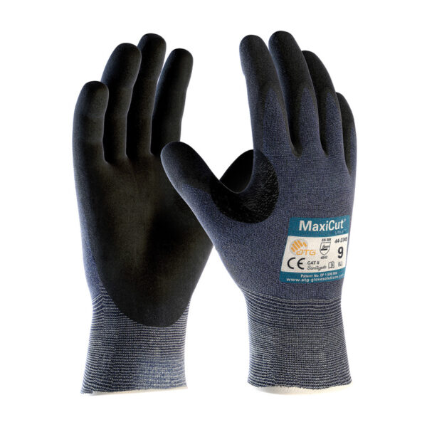Seamless Knit Engineered Yarn Glove with Premium Nitrile Coated MicroFoam Grip on Palm & Fingers - Touchscreen Compatible - Vend-Ready