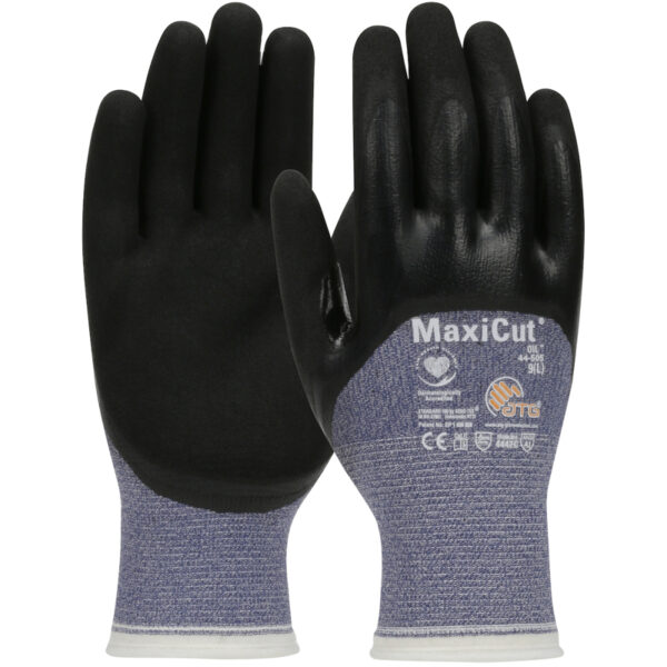 Seamless Knit Engineered Yarn Glove with Nitrile Coated MicroFoam Grip on Palm, Fingers & Knuckles