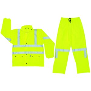 ANSI 107 Class 3 Hi-Vis Waterproof Rain Suit