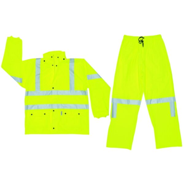 ANSI 107 Class 3 Hi-Vis Waterproof Rain Suit