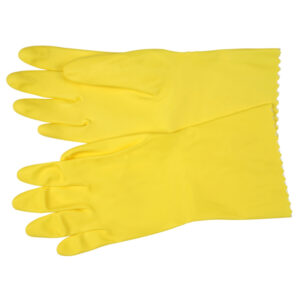 Flock Lined Latex Rubber Gloves