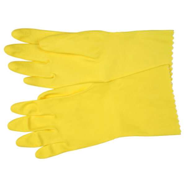 Flock Lined Latex Rubber Gloves