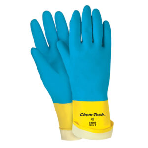 Flock Lined Neoprene Latex Gloves