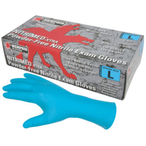 Blue Disposable Nitrile Gloves