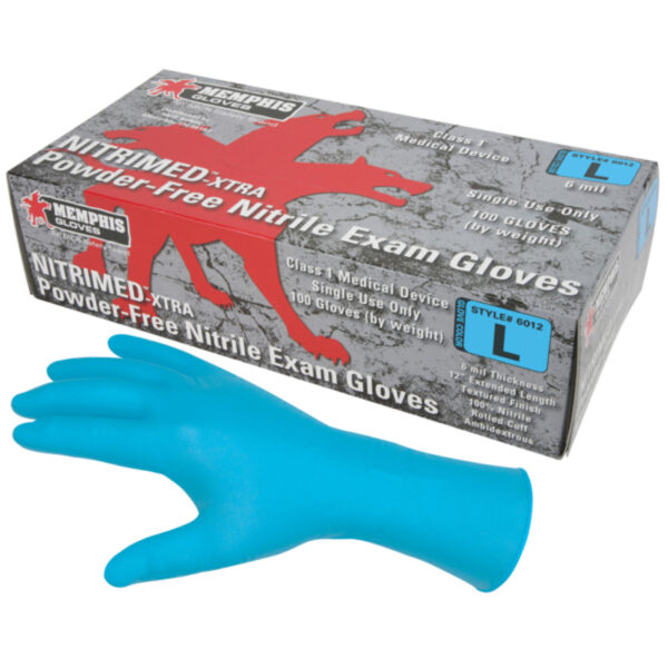 Blue Disposable Nitrile Gloves
