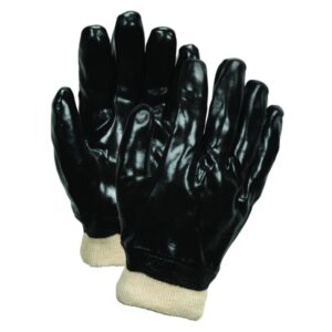 Black PVC Coated Gloves