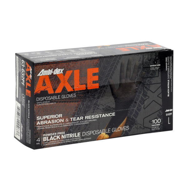Disposable Nitrile Glove, Powder Free with Textured Grip - 4 mil