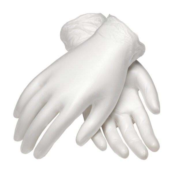 Industrial Grade Disposable Vinyl Glove, Powdered - 3 Mil