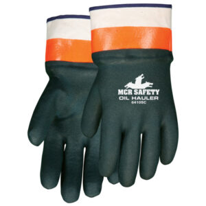 Green PVC Coated Work Gloves