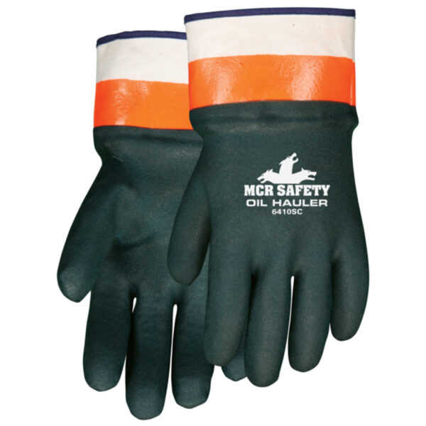 Green PVC Coated Work Gloves