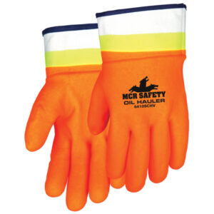 Orange PVC Coated Work Gloves
